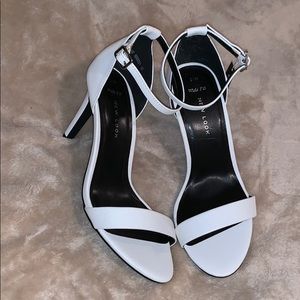 White ASOS heels